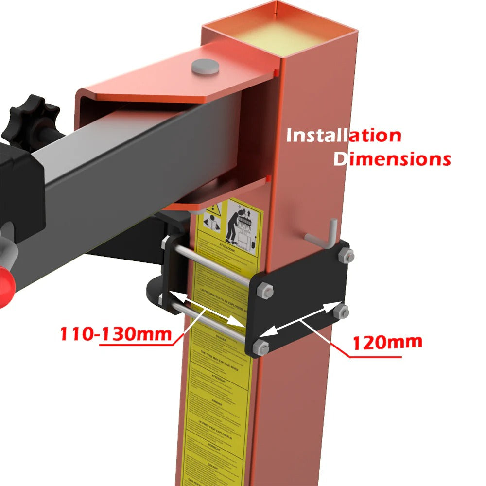 Tyre Changer Helper Assist Arm Suitable for All Tire Changers Machines with Square Post Left Third Assistance Auxiliary Arm