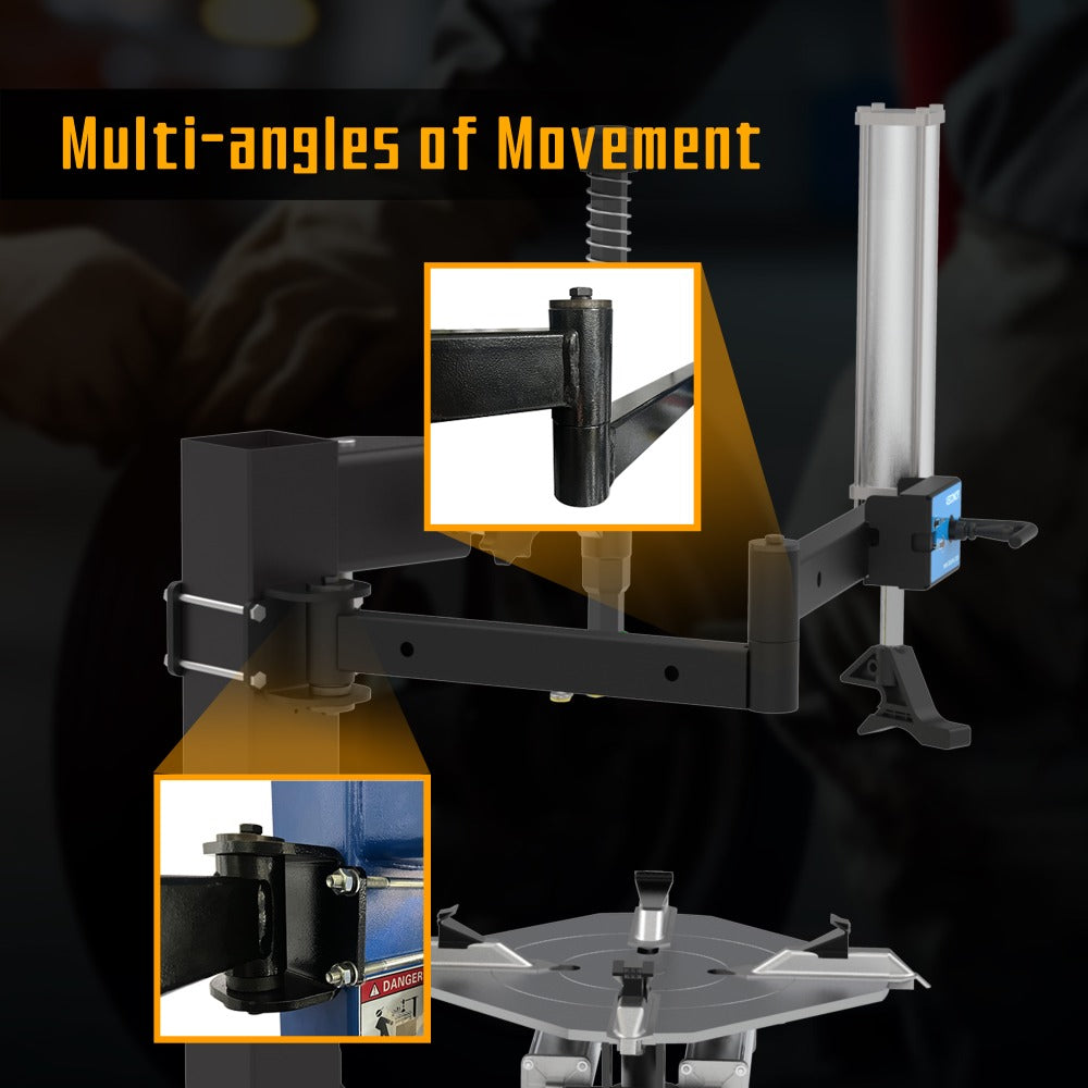 Tyre Changer Helper Assist Arm Suitable for All Tire Changers Machines with Square Post Left Third Assistance Auxiliary Arm